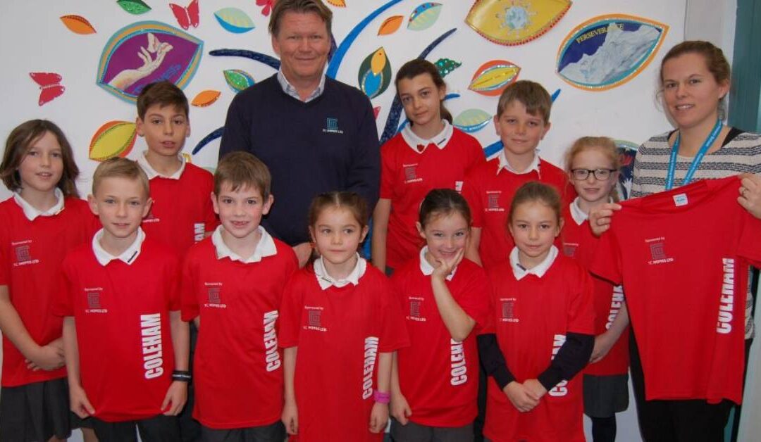 Leading Shropshire construction firm gifts Shrewsbury primary school first-ever sponsored sports kit
