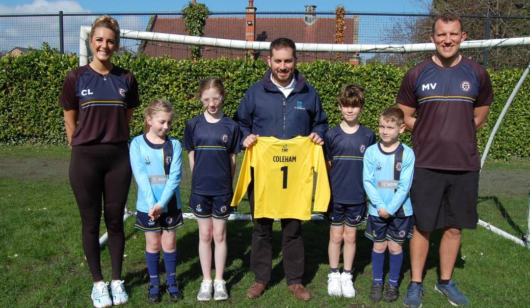 We sponsor new school sports kit designed by children