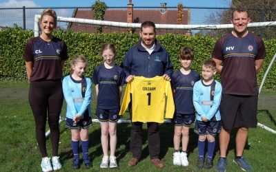 We sponsor new school sports kit designed by children